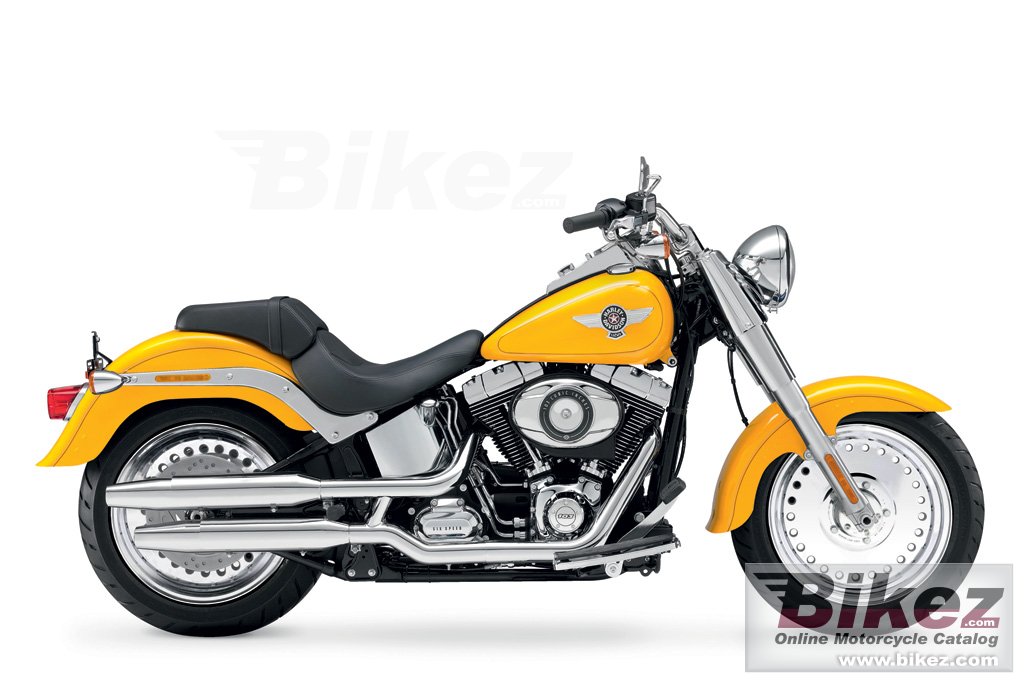 Big Harley-Davidson flstf softail fat boy picture and wallpaper from Bikez.com